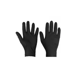 Nitrilhandske Blackbear,  250 mm, L, svart, 100 st.